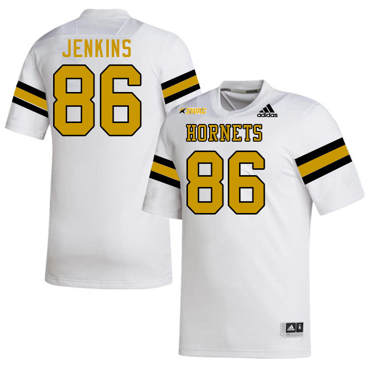 Alabama State Hornets #86 Javarus Jenkins College Football Jerseys Stitched Sale-White